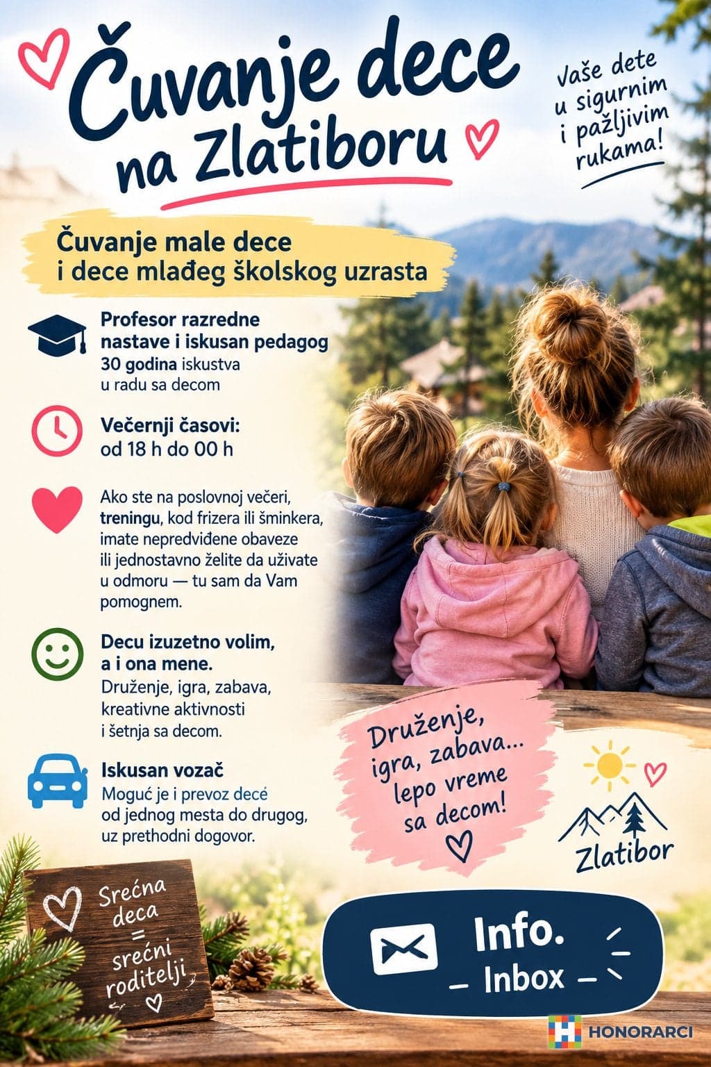 Zlatibor čuvanje dece