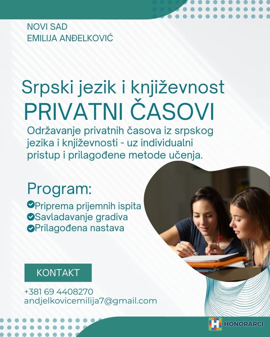Časovi srpskog jezika i književnosti za osnovnu i srednju školu 