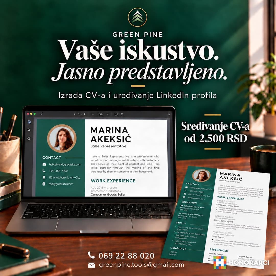 Izrada i sređivanje CV-a | LinkedIn profil - slika 3