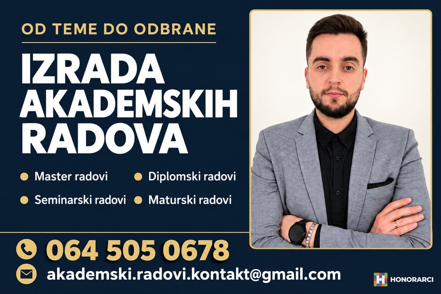 Izrada master, diplomskih, seminarskih i maturskih