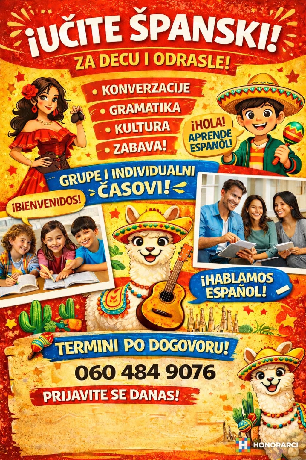 CASOVI SPANSKOG ZA SVE UZRASTE - slika 1