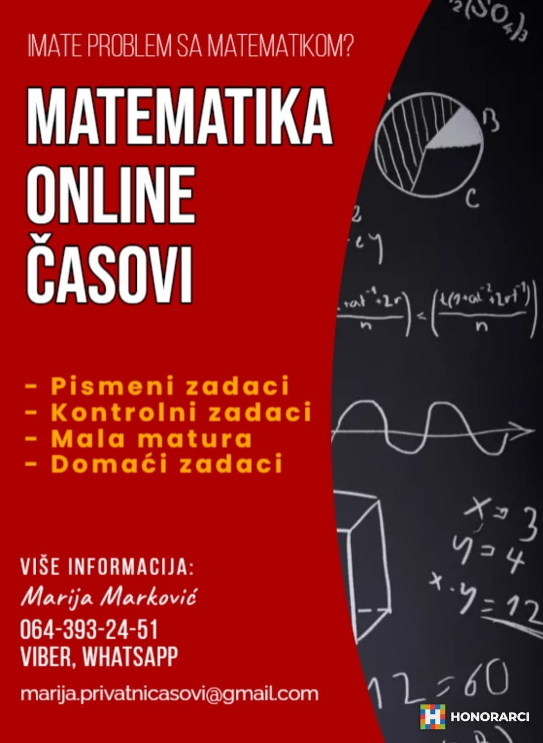 PRIVATNI ČASOVI MATEMATIKE ONLINE