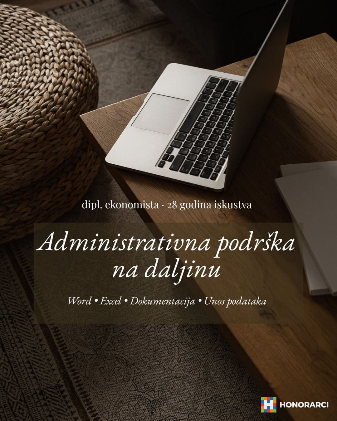 Administrativna podrška na daljinu za firme i preduzetnike – Word, Excel, unos podataka