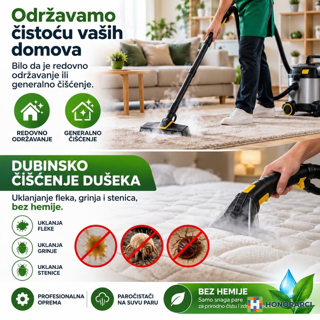 Dubinsko i detaljno čišćenje za stanove, Air bnb objekte i ugostiteljske objekte - slika 1