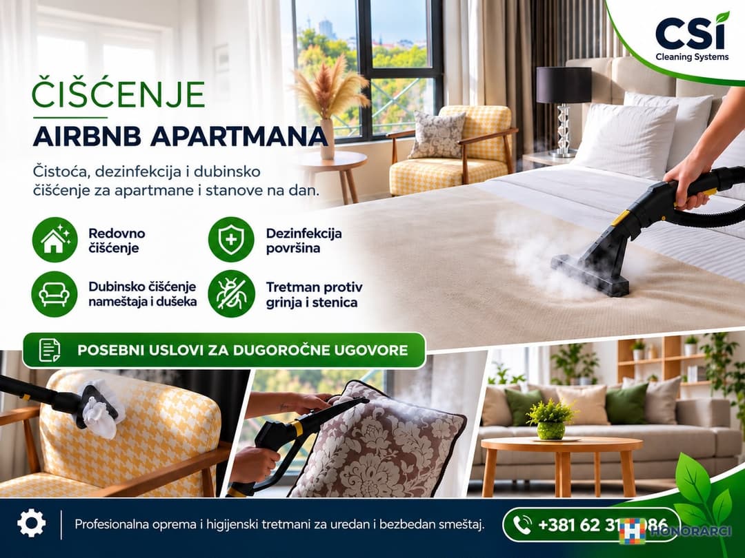 Dubinsko i detaljno čišćenje za stanove, Air bnb objekte i ugostiteljske objekte - slika 3