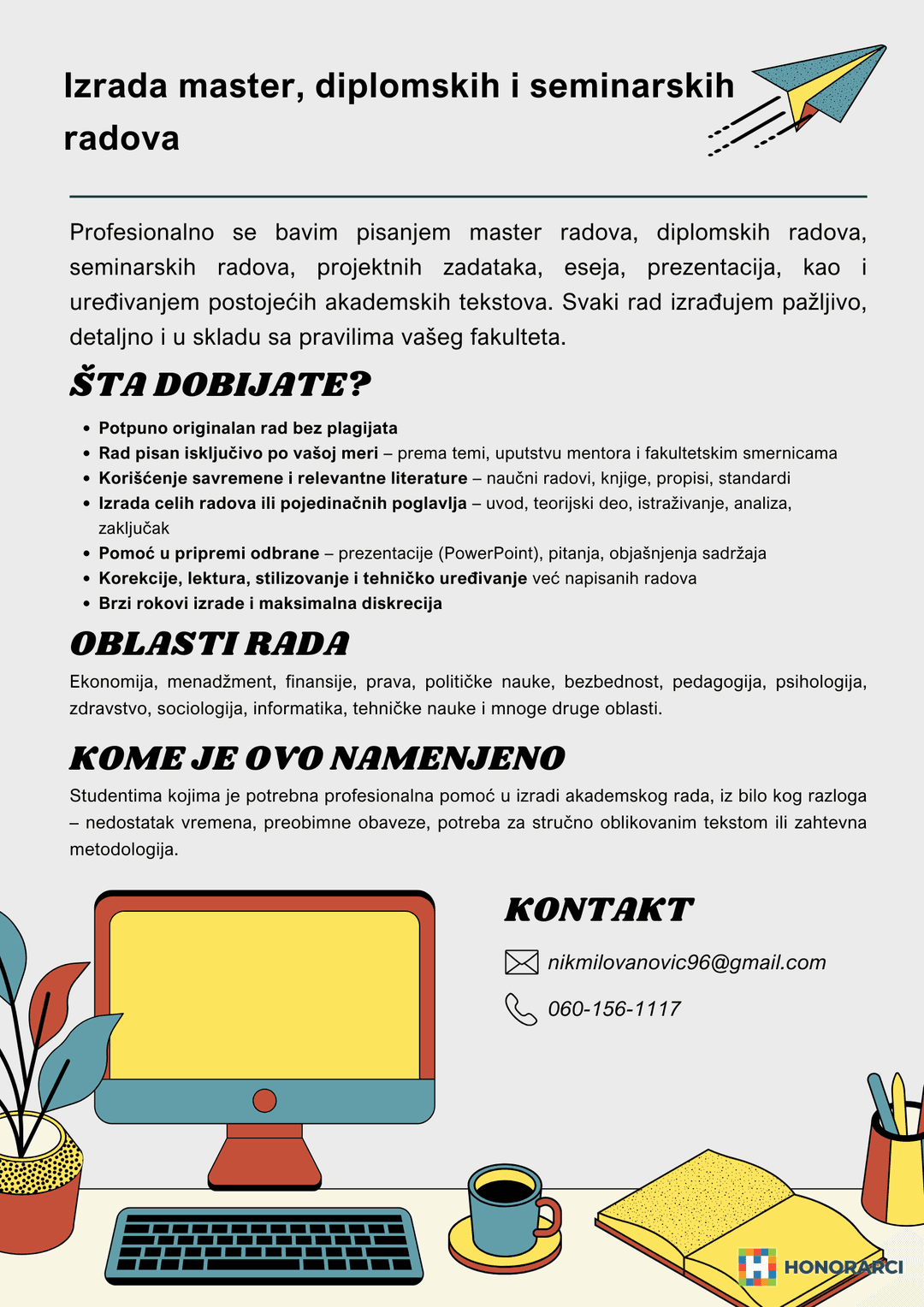 Master, diplomski i seminarski radovi - slika 1