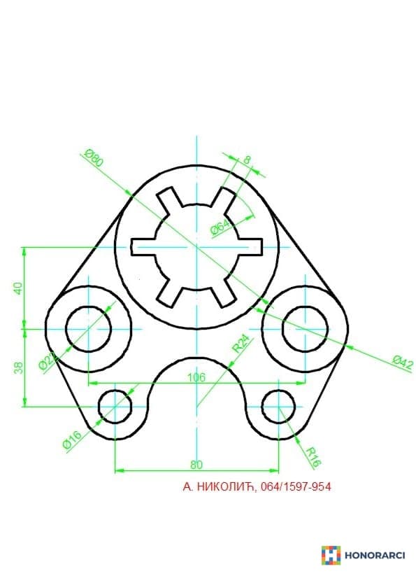 AUTOCAD - AutoCAD ČASOVI I IZRADA CRTEŽA - slika 11
