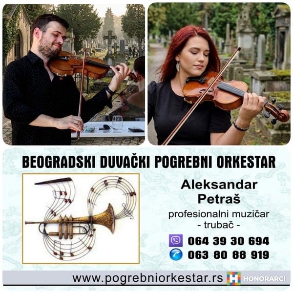 Solo truba, violina, harmonika, crkveni hor orkestar za sahrane pogrebe – slika 2