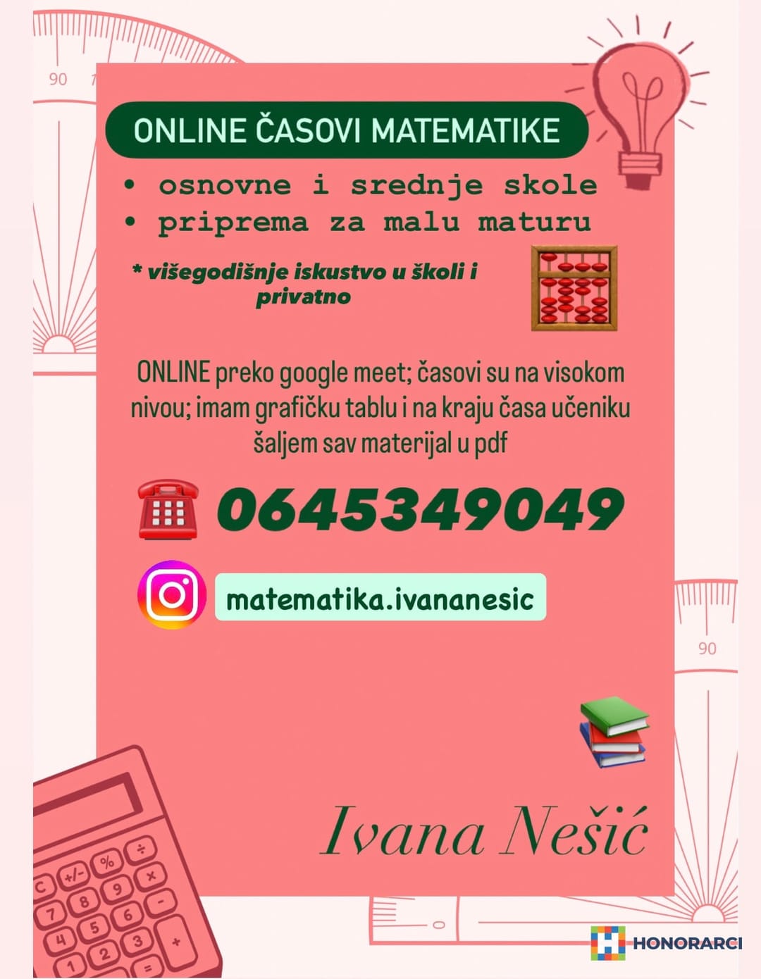 Matematika privatni casovi (visegodisnje iskustvo) – slika 1