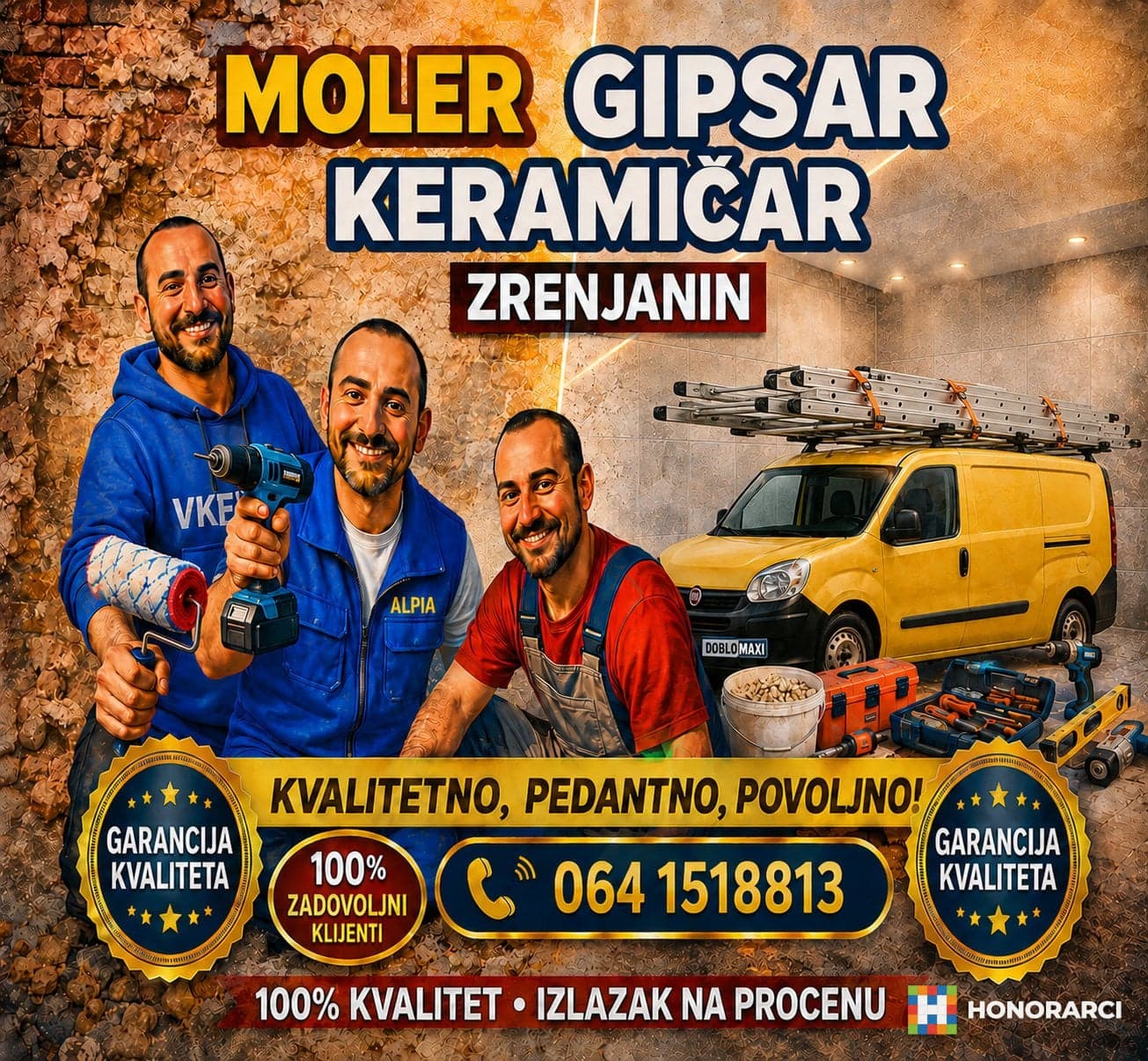 moler gipsar keramičar zrenjanin