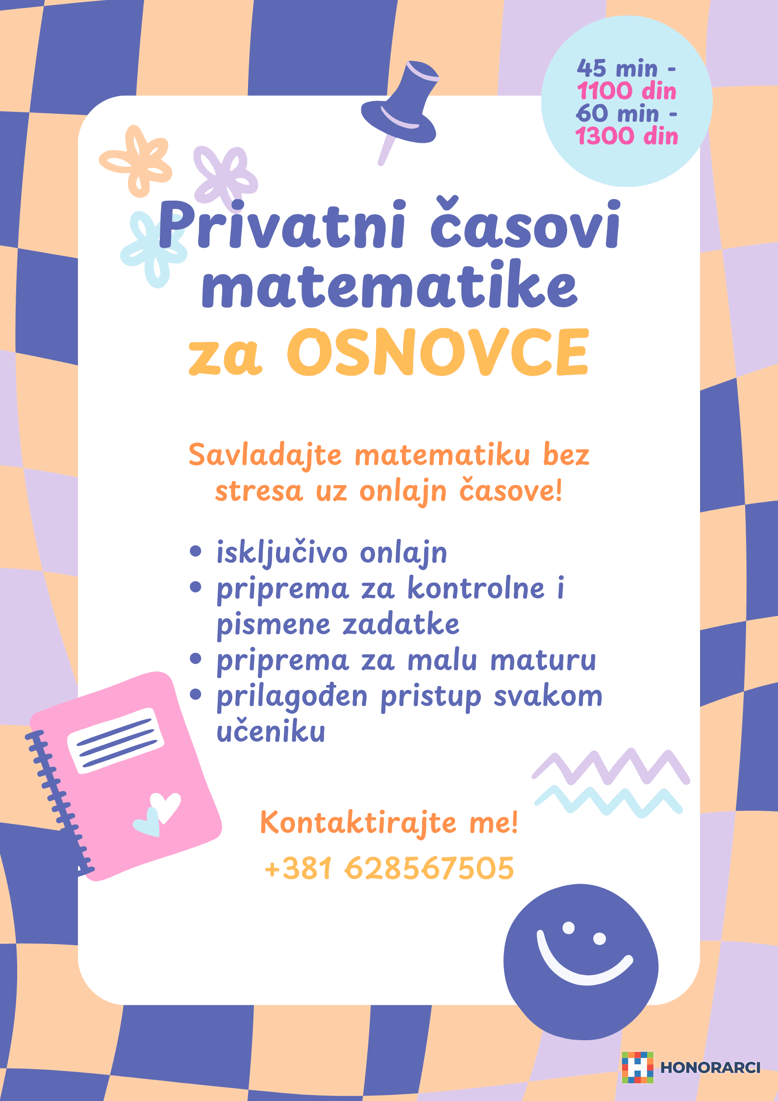 ONLINE časovi matematike – privatni časovi za osnovce