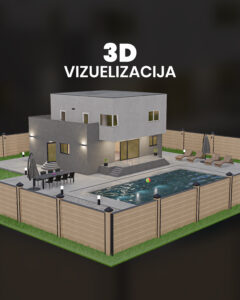 3D VIZUELIZACIJA – Arhitektonski Prikaz Eksterijera ili Enterijera