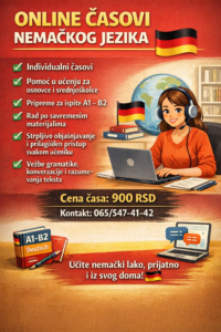 Online časovi nemačkog jezika i priprema za polaganje ispita