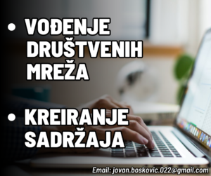 Vođenje društvenih mreža i kreiranje sadržaja