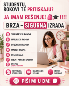Pisanje Seminarskih, diplomskih, master radova….