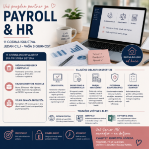 Senior HR & Payroll Consultant | Eksterna HR administracija i obračun zarada za pravna lica
