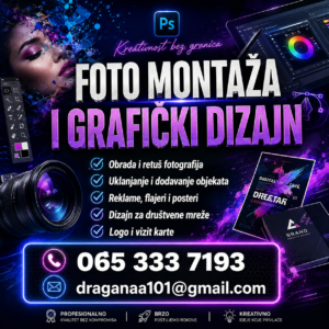 FOTO MONTAŽA I GRAFIČKI DIZAJN